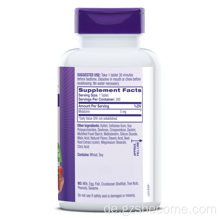 Melatoninkapseln für den erholsamen Schlaf schnell auflösen Melatonin